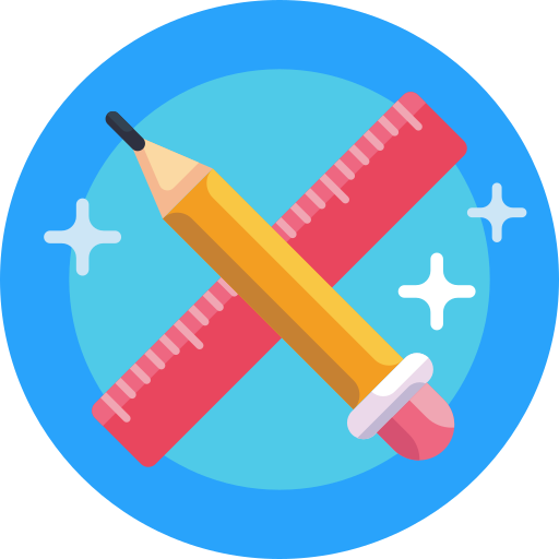 Ruler and pencil